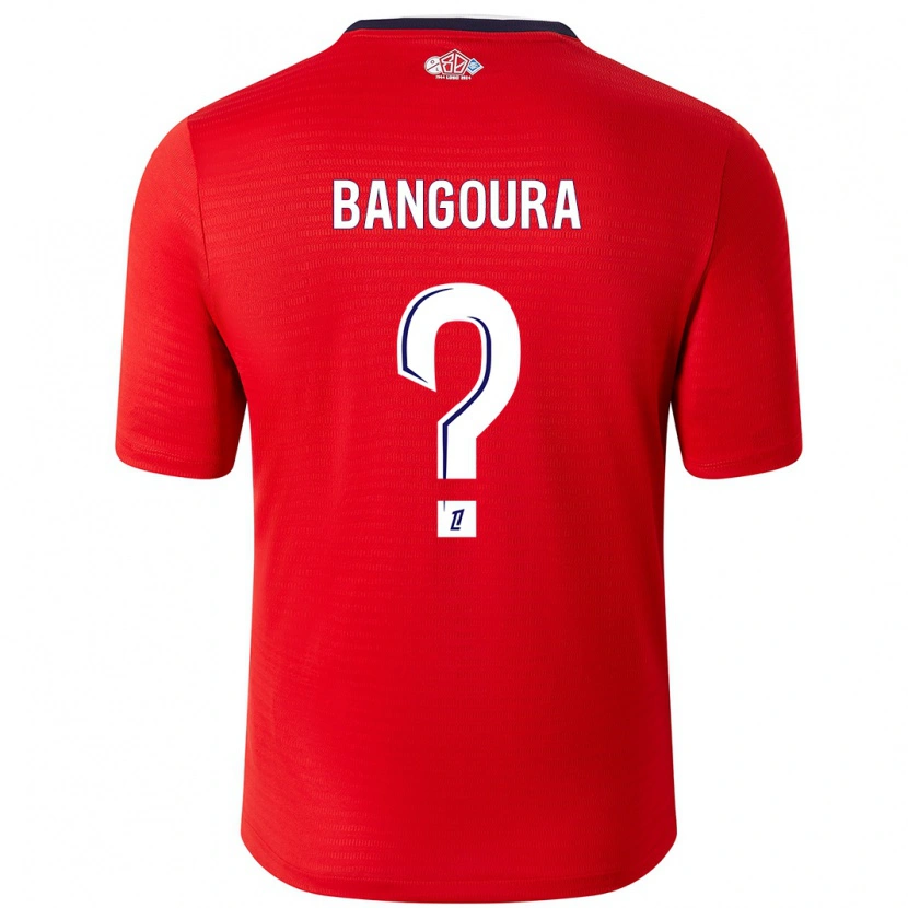 Danxen Mujer Camiseta Abdoulaye Zakha Bangoura #0 Rojo Blanco 1ª Equipación 2024/25 La Camisa México