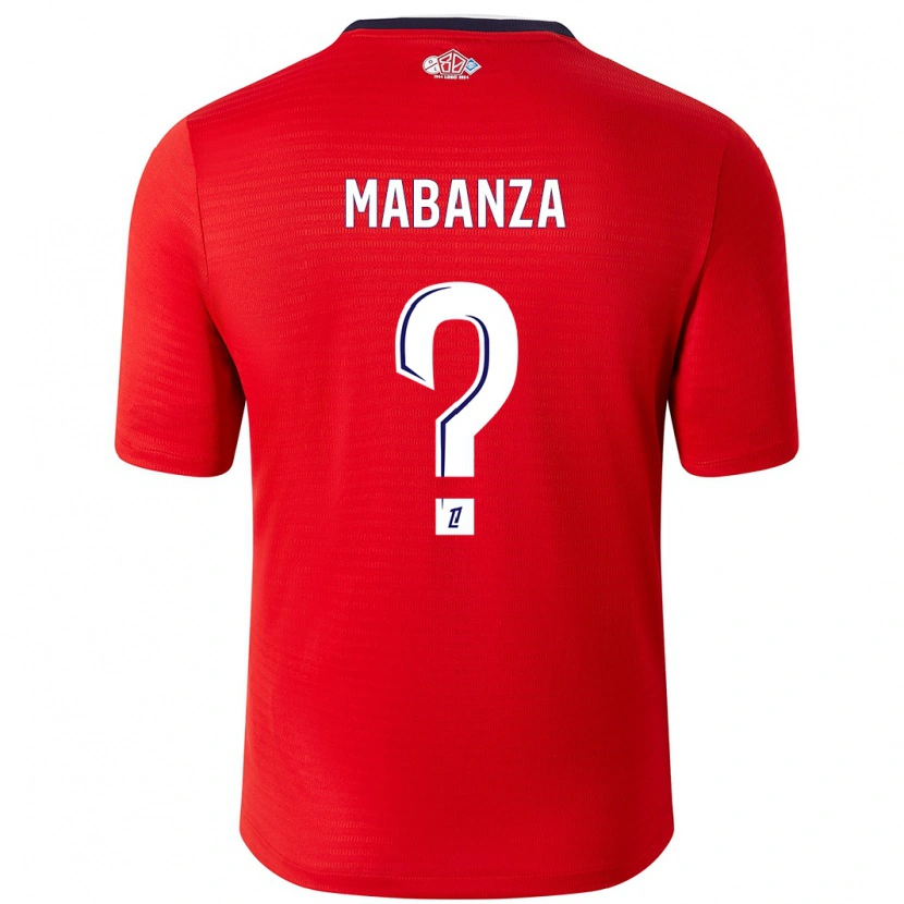 Danxen Mujer Camiseta Carmel Mabanza #0 Rojo Blanco 1ª Equipación 2024/25 La Camisa México