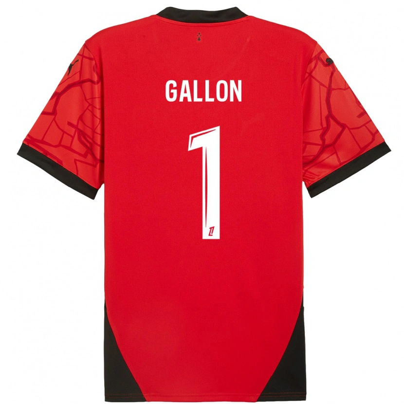 Danxen Mujer Camiseta Gauthier Gallon #1 Rojo Negro 1ª Equipación 2024/25 La Camisa México