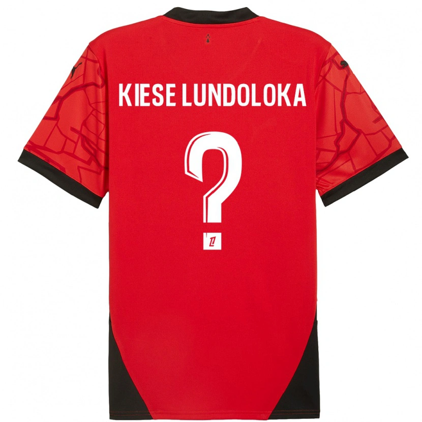 Danxen Mujer Camiseta Jeanslor Kiese Lundoloka #0 Rojo Negro 1ª Equipación 2024/25 La Camisa México