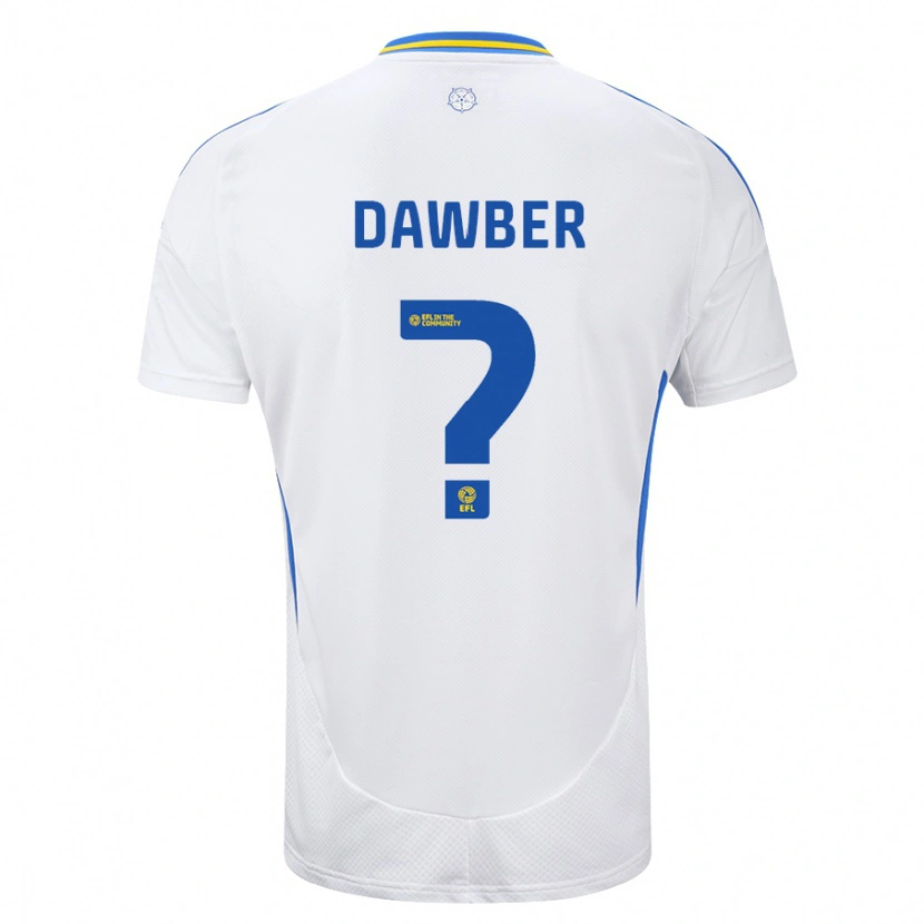 Danxen Mujer Camiseta Oscar Dawber #0 Blanco Azul 1ª Equipación 2024/25 La Camisa México