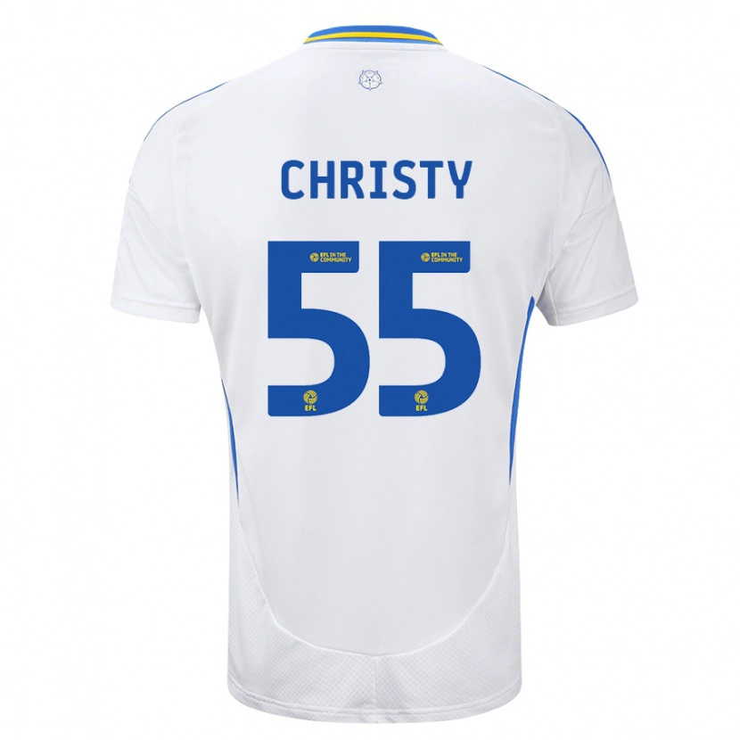 Danxen Mujer Camiseta Harry Christy #55 Blanco Azul 1ª Equipación 2024/25 La Camisa México
