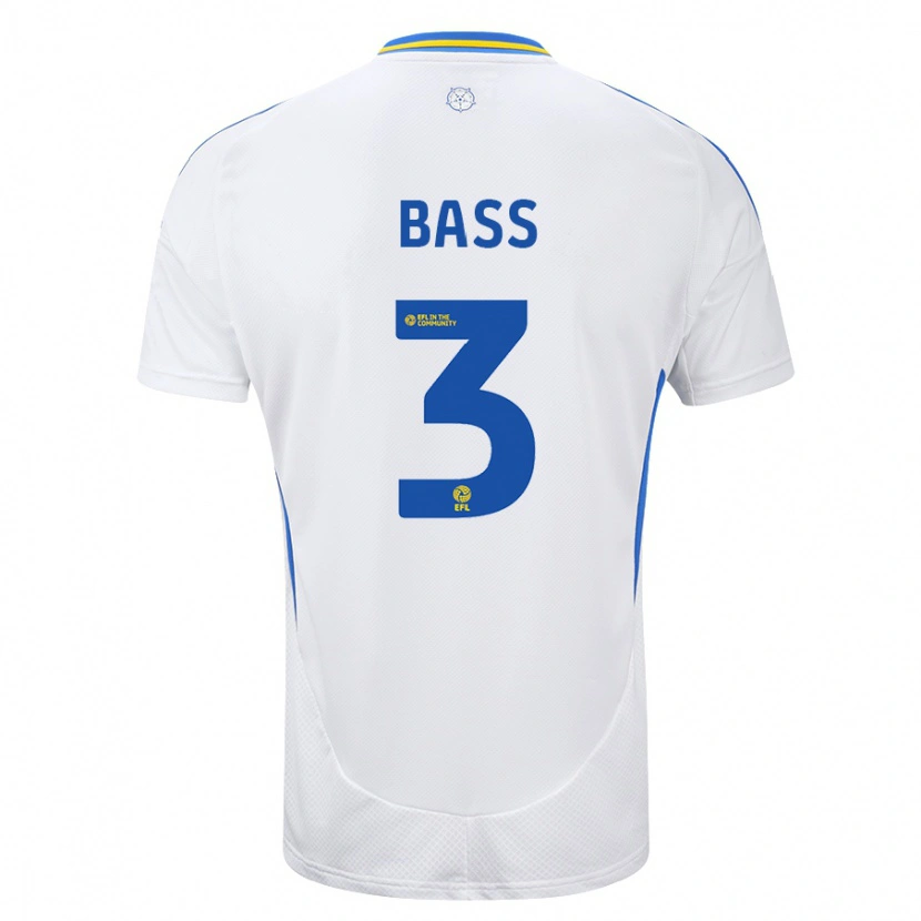 Danxen Mujer Camiseta Rebekah Bass #3 Blanco Azul 1ª Equipación 2024/25 La Camisa México