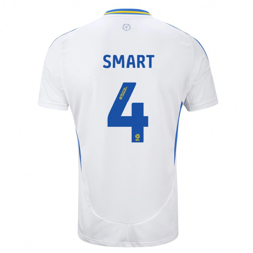 Danxen Mujer Camiseta Olivia Smart #4 Blanco Azul 1ª Equipación 2024/25 La Camisa México
