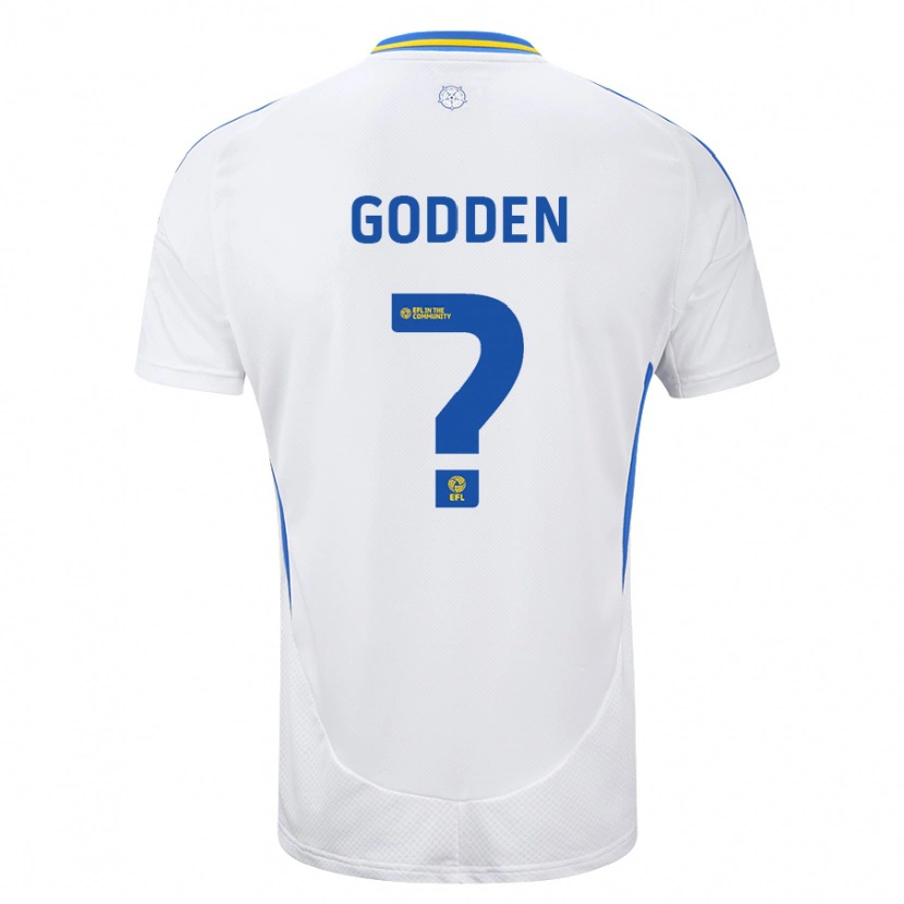 Danxen Mujer Camiseta Scott Godden #0 Blanco Azul 1ª Equipación 2024/25 La Camisa México