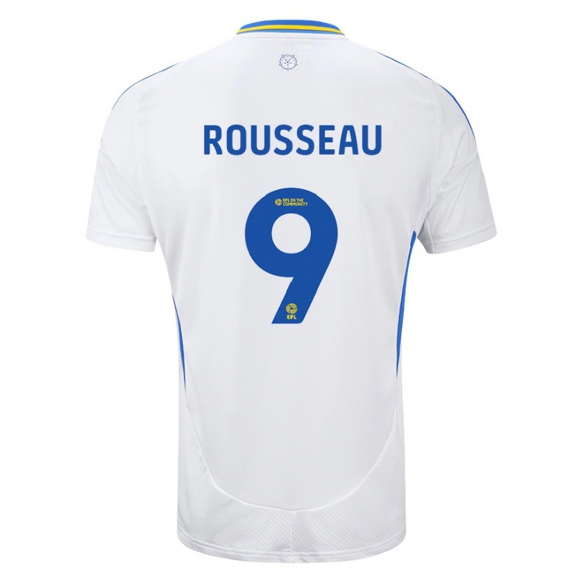 Danxen Mujer Camiseta Jess Rousseau #9 Blanco Azul 1ª Equipación 2024/25 La Camisa México