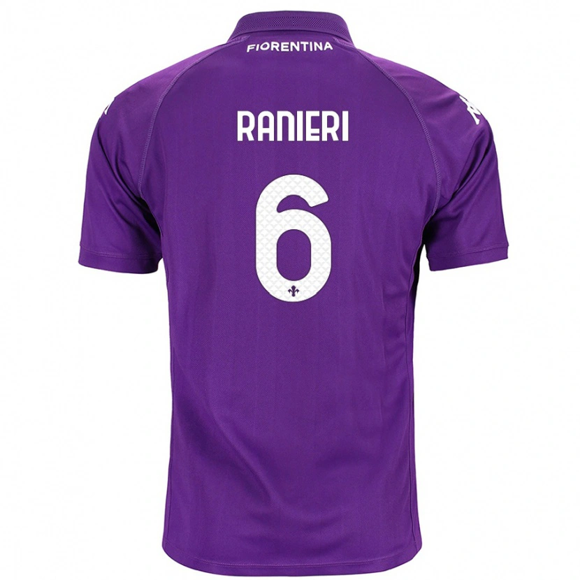 Danxen Mujer Camiseta Luca Ranieri #6 Morado 1ª Equipación 2024/25 La Camisa México