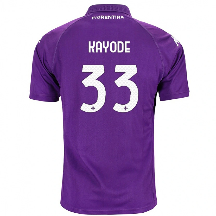 Danxen Mujer Camiseta Michael Kayode #33 Morado 1ª Equipación 2024/25 La Camisa México