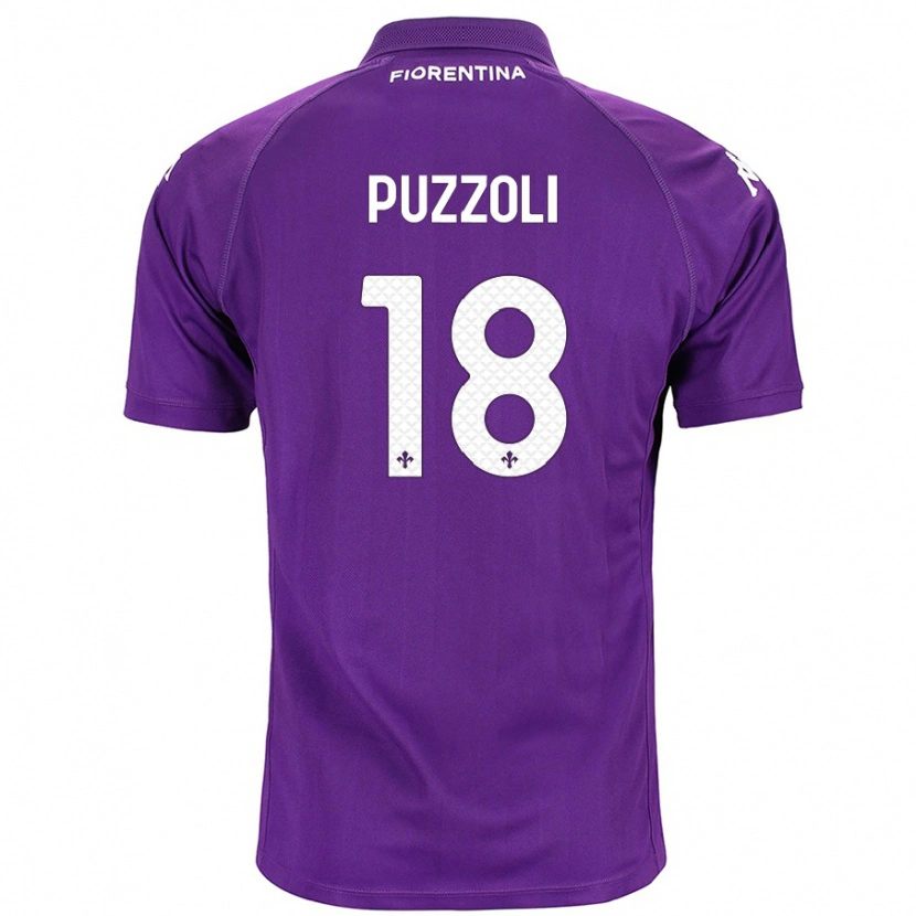 Danxen Mujer Camiseta Giorgio Puzzoli #18 Morado 1ª Equipación 2024/25 La Camisa México