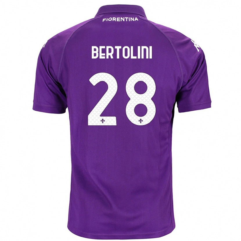 Danxen Mujer Camiseta Gabriele Bertolini #28 Morado 1ª Equipación 2024/25 La Camisa México