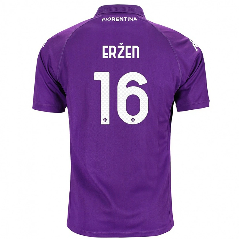 Danxen Mujer Camiseta Kaja Eržen #16 Morado 1ª Equipación 2024/25 La Camisa México