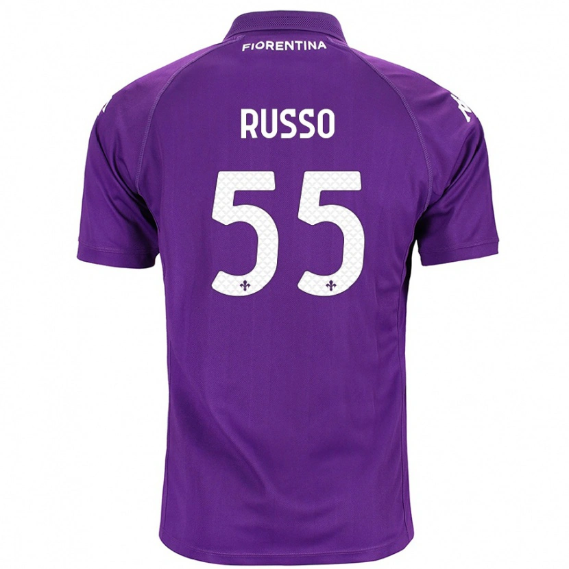 Danxen Mujer Camiseta Federica Russo #55 Morado 1ª Equipación 2024/25 La Camisa México