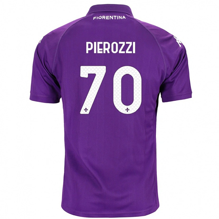 Danxen Mujer Camiseta Niccolò Pierozzi #70 Morado 1ª Equipación 2024/25 La Camisa México
