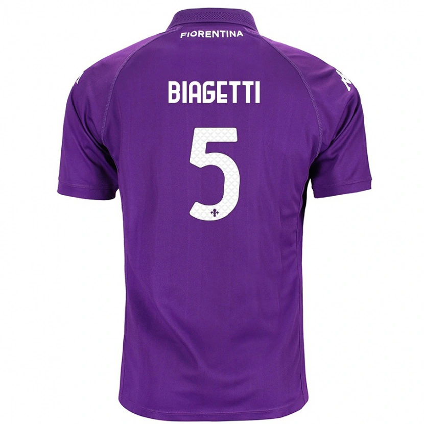 Danxen Mujer Camiseta Christian Biagetti #5 Morado 1ª Equipación 2024/25 La Camisa México