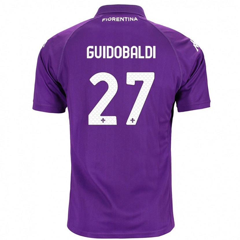 Danxen Mujer Camiseta Filippo Guidobaldi #27 Morado 1ª Equipación 2024/25 La Camisa México
