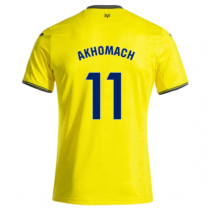 Danxen Mujer Camiseta Ilias Akhomach #11 Amarillo Negro 1ª Equipación 2024/25 La Camisa México