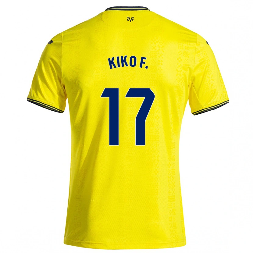 Danxen Mujer Camiseta Kiko Femenía #17 Amarillo Negro 1ª Equipación 2024/25 La Camisa México