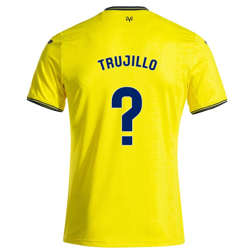 Danxen Mujer Camiseta Jairo Trujillo #0 Amarillo Negro 1ª Equipación 2024/25 La Camisa México