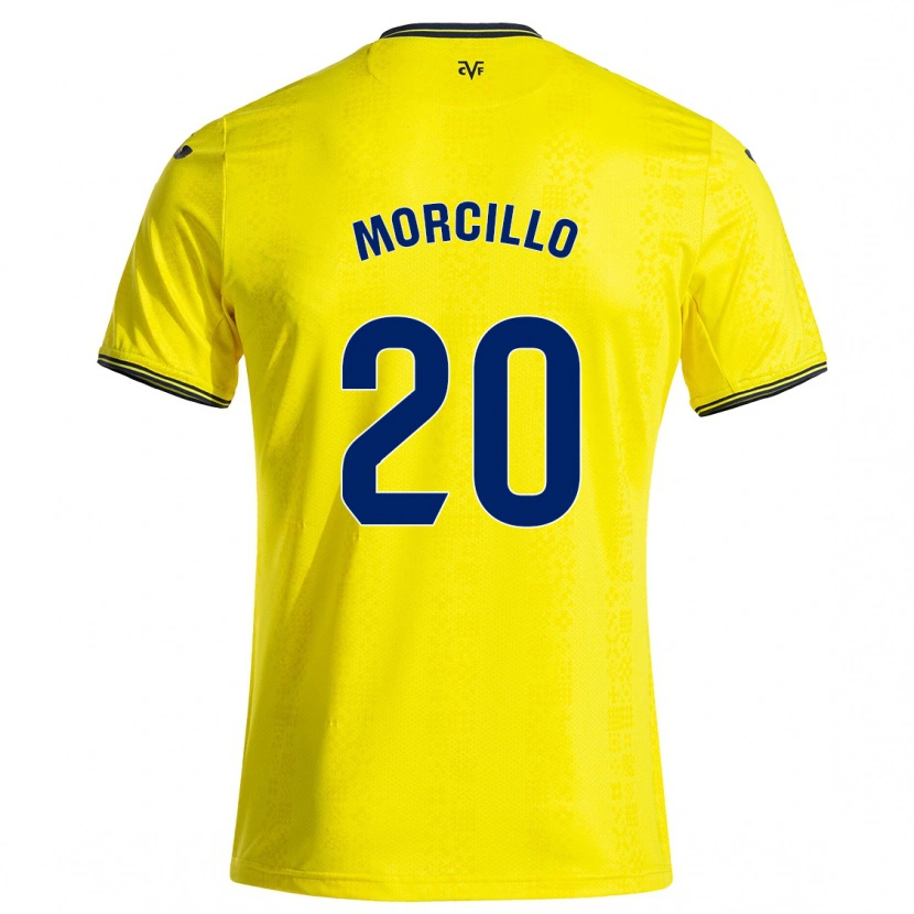 Danxen Mujer Camiseta Raquel Morcillo #20 Amarillo Negro 1ª Equipación 2024/25 La Camisa México