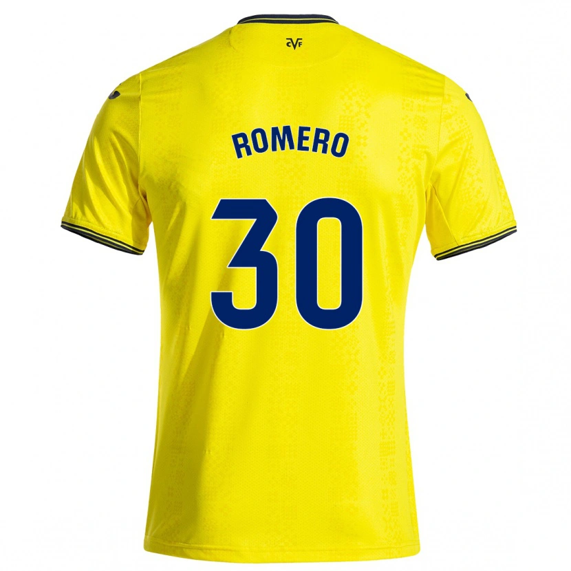 Danxen Mujer Camiseta Lucía Romero #30 Amarillo Negro 1ª Equipación 2024/25 La Camisa México