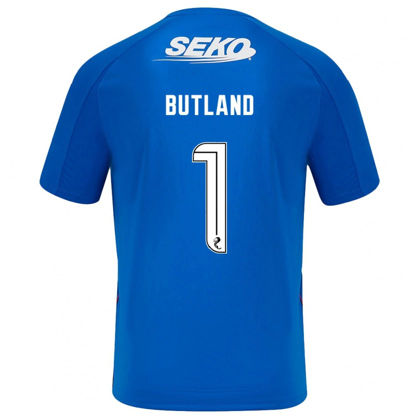 Danxen Mujer Camiseta Jack Butland #1 Azul Oscuro 1ª Equipación 2024/25 La Camisa México