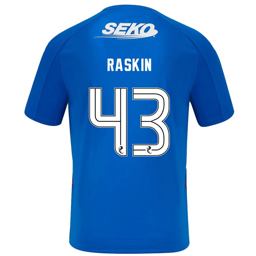 Danxen Mujer Camiseta Nicolas Raskin #43 Azul Oscuro 1ª Equipación 2024/25 La Camisa México