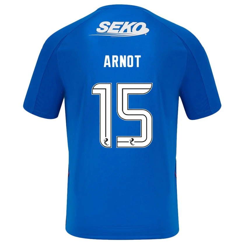 Danxen Mujer Camiseta Lizzie Arnot #15 Azul Oscuro 1ª Equipación 2024/25 La Camisa México