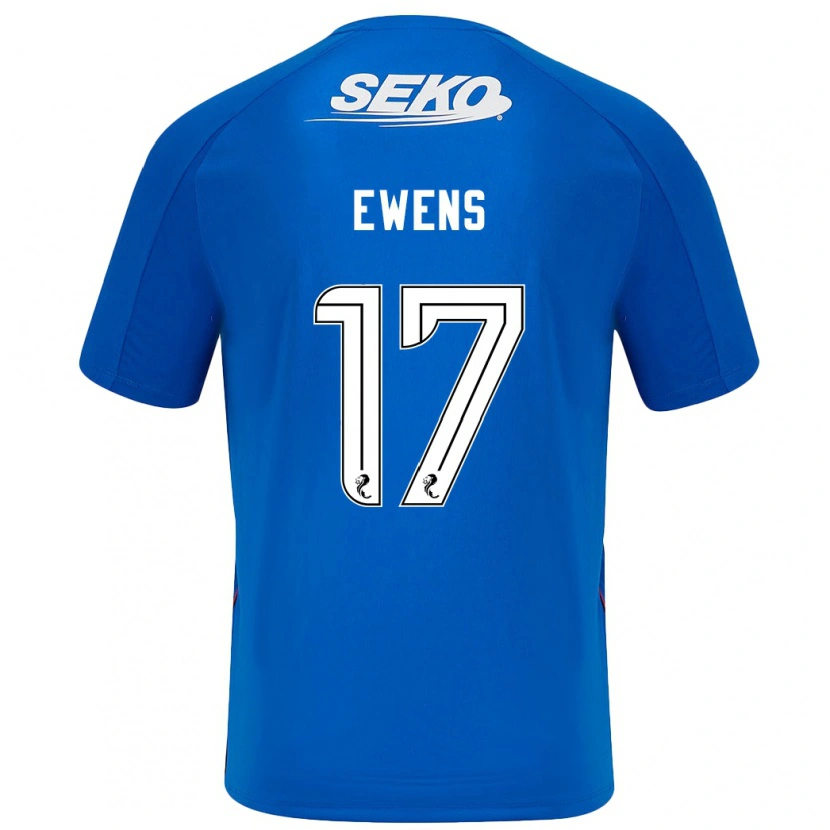 Danxen Mujer Camiseta Sarah Ewens #17 Azul Oscuro 1ª Equipación 2024/25 La Camisa México
