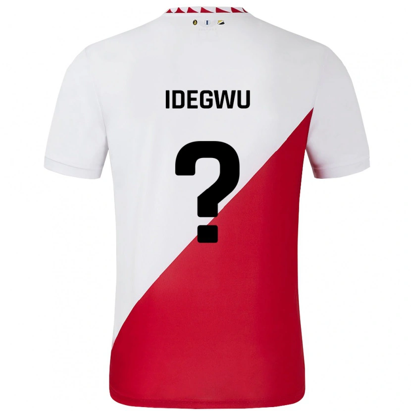 Danxen Mujer Camiseta Kelechi Idegwu #0 Blanco Rojo 1ª Equipación 2024/25 La Camisa México