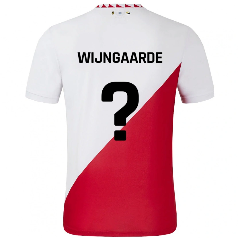 Danxen Mujer Camiseta Jahrnell Wijngaarde #0 Blanco Rojo 1ª Equipación 2024/25 La Camisa México