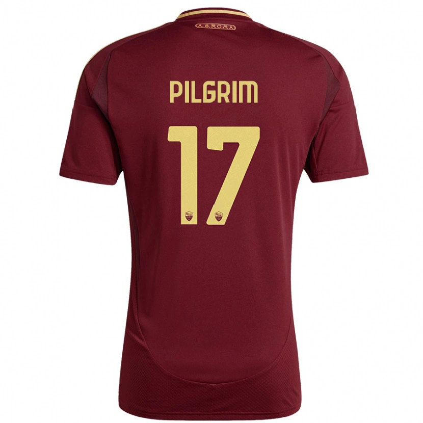 Danxen Mujer Camiseta Alayah Pilgrim #17 Rojo Marrón Dorado 1ª Equipación 2024/25 La Camisa México