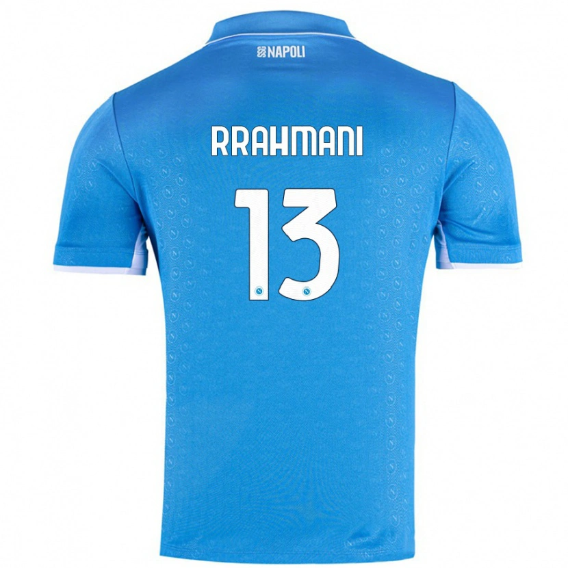 Danxen Mujer Camiseta Amir Rrahmani #13 Azul Cielo 1ª Equipación 2024/25 La Camisa México