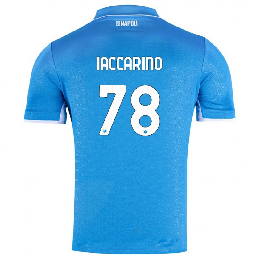Danxen Mujer Camiseta Gennaro Iaccarino #78 Azul Cielo 1ª Equipación 2024/25 La Camisa México