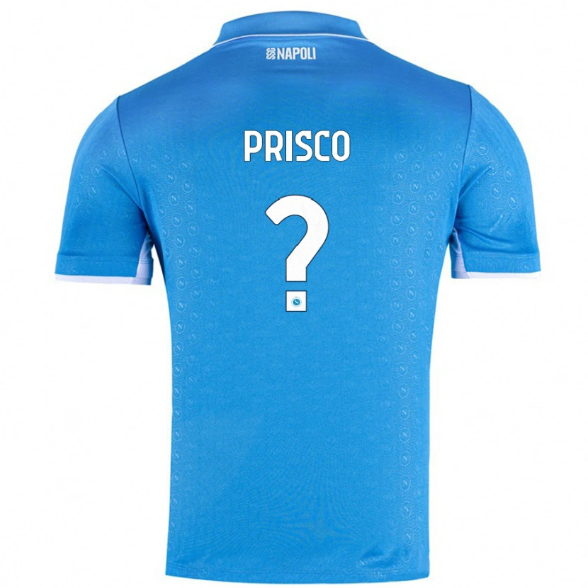 Danxen Mujer Camiseta Vincenzo Prisco #0 Azul Cielo 1ª Equipación 2024/25 La Camisa México