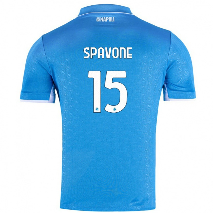 Danxen Mujer Camiseta Alessandro Spavone #15 Azul Cielo 1ª Equipación 2024/25 La Camisa México