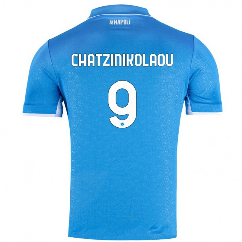 Danxen Mujer Camiseta Despoina Chatzinikolaou #9 Azul Cielo 1ª Equipación 2024/25 La Camisa México