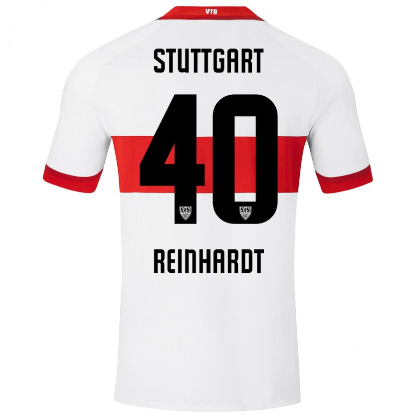 Danxen Mujer Camiseta Peter Reinhardt #40 Blanco Rojo 1ª Equipación 2024/25 La Camisa México