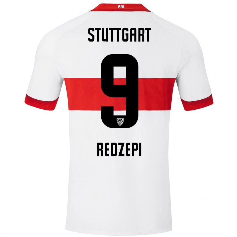 Danxen Mujer Camiseta Dafina Redzepi #9 Blanco Rojo 1ª Equipación 2024/25 La Camisa México