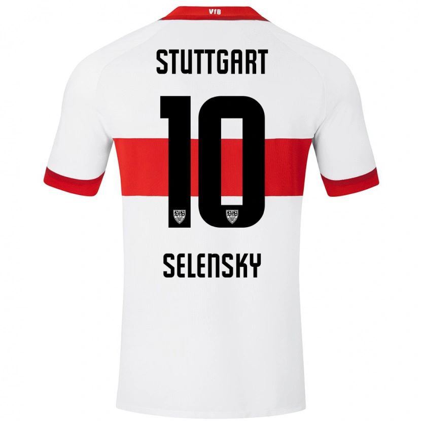 Danxen Mujer Camiseta Anja Selensky #10 Blanco Rojo 1ª Equipación 2024/25 La Camisa México