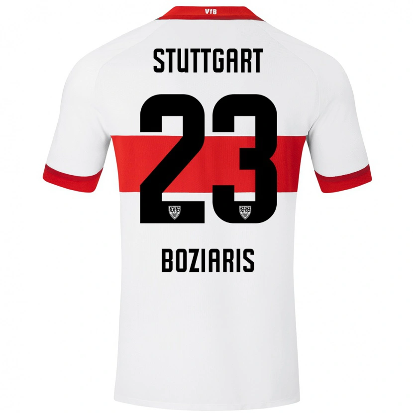 Danxen Mujer Camiseta Giannis Boziaris #23 Blanco Rojo 1ª Equipación 2024/25 La Camisa México