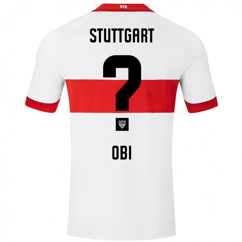 Danxen Mujer Camiseta Collin Obi #0 Blanco Rojo 1ª Equipación 2024/25 La Camisa México