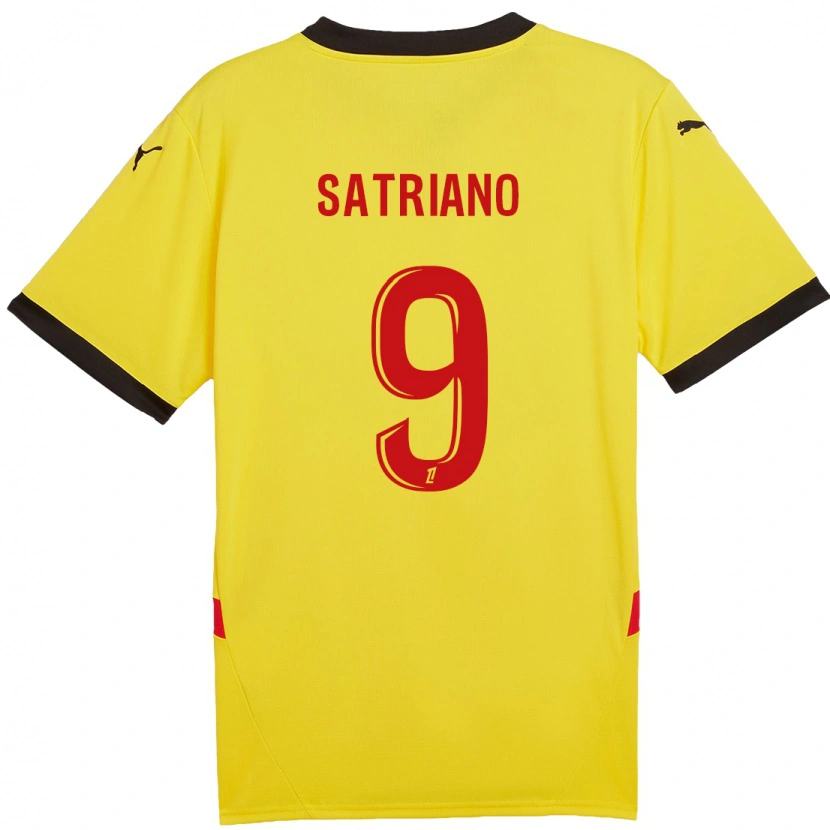 Danxen Mujer Camiseta Martín Satriano #9 Amarillo Rojo 1ª Equipación 2024/25 La Camisa México
