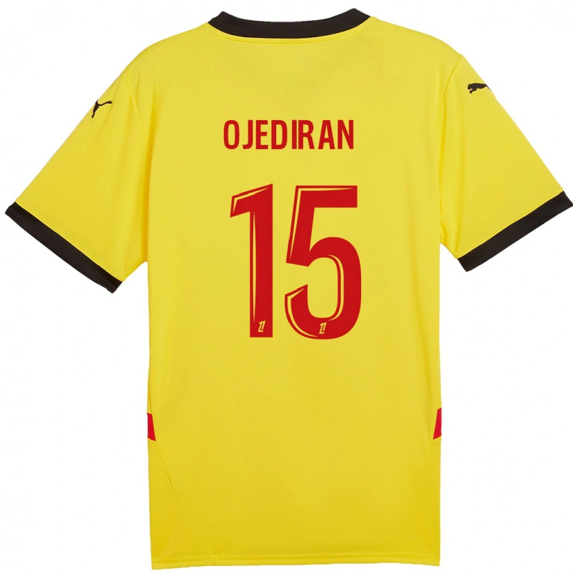 Danxen Mujer Camiseta Hamzat Ojediran #15 Amarillo Rojo 1ª Equipación 2024/25 La Camisa México