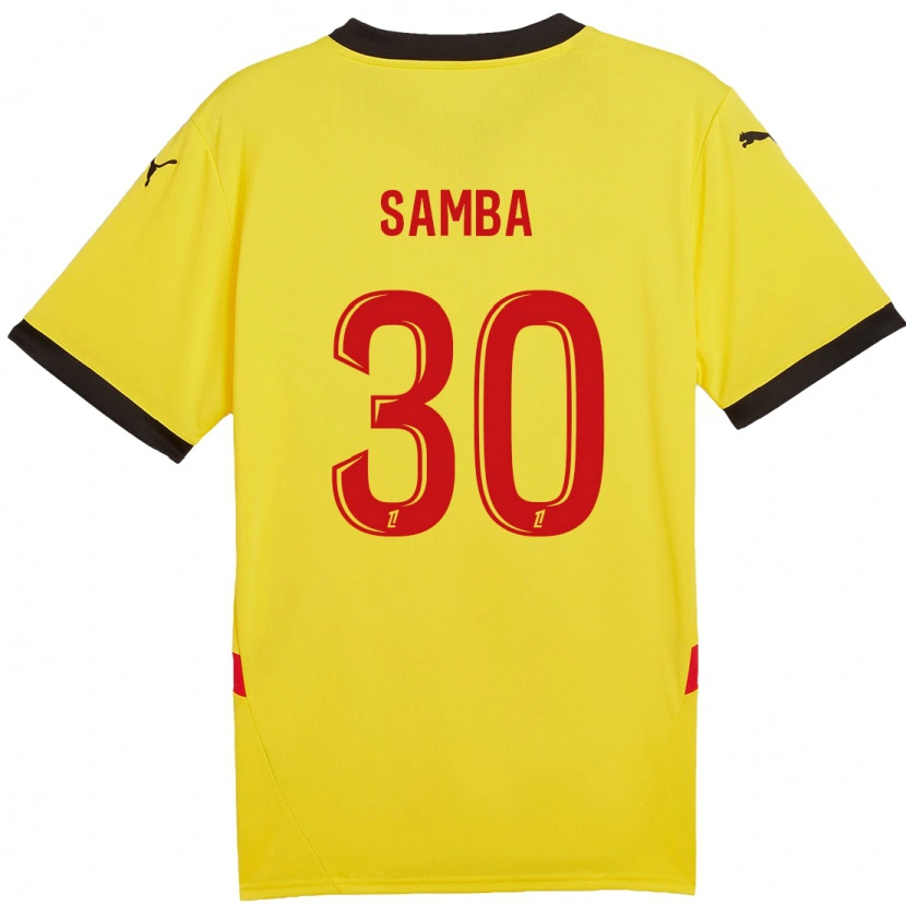 Danxen Mujer Camiseta Brice Samba #30 Amarillo Rojo 1ª Equipación 2024/25 La Camisa México