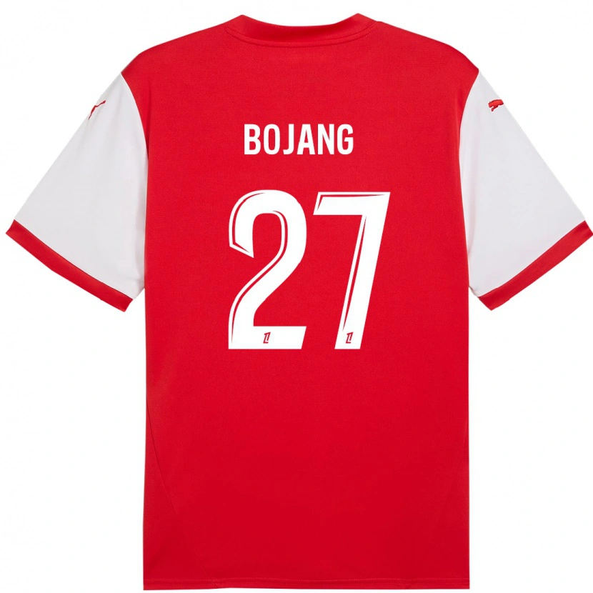 Danxen Mujer Camiseta Adama Bojang #27 Rojo Blanco 1ª Equipación 2024/25 La Camisa México