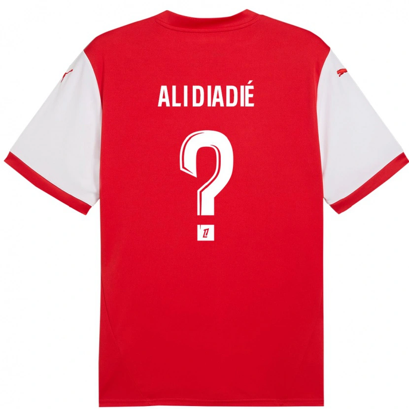 Danxen Mujer Camiseta Mohamed Ali Diadié #0 Rojo Blanco 1ª Equipación 2024/25 La Camisa México