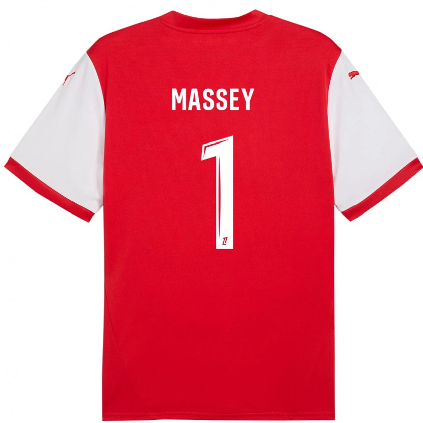 Danxen Mujer Camiseta Kayza Massey #1 Rojo Blanco 1ª Equipación 2024/25 La Camisa México
