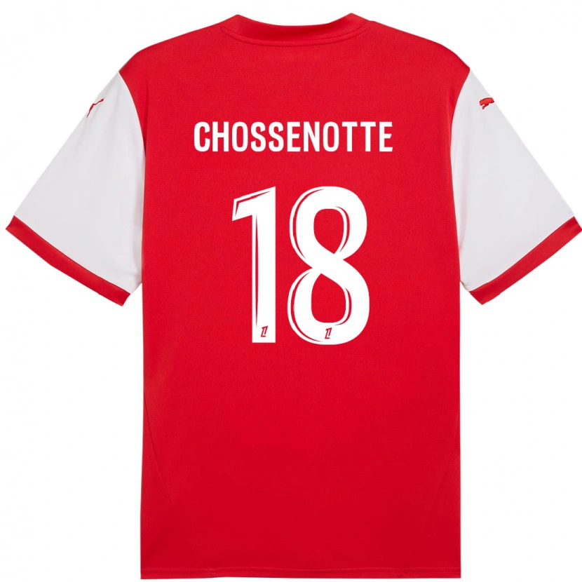 Danxen Mujer Camiseta Shana Chossenotte #18 Rojo Blanco 1ª Equipación 2024/25 La Camisa México