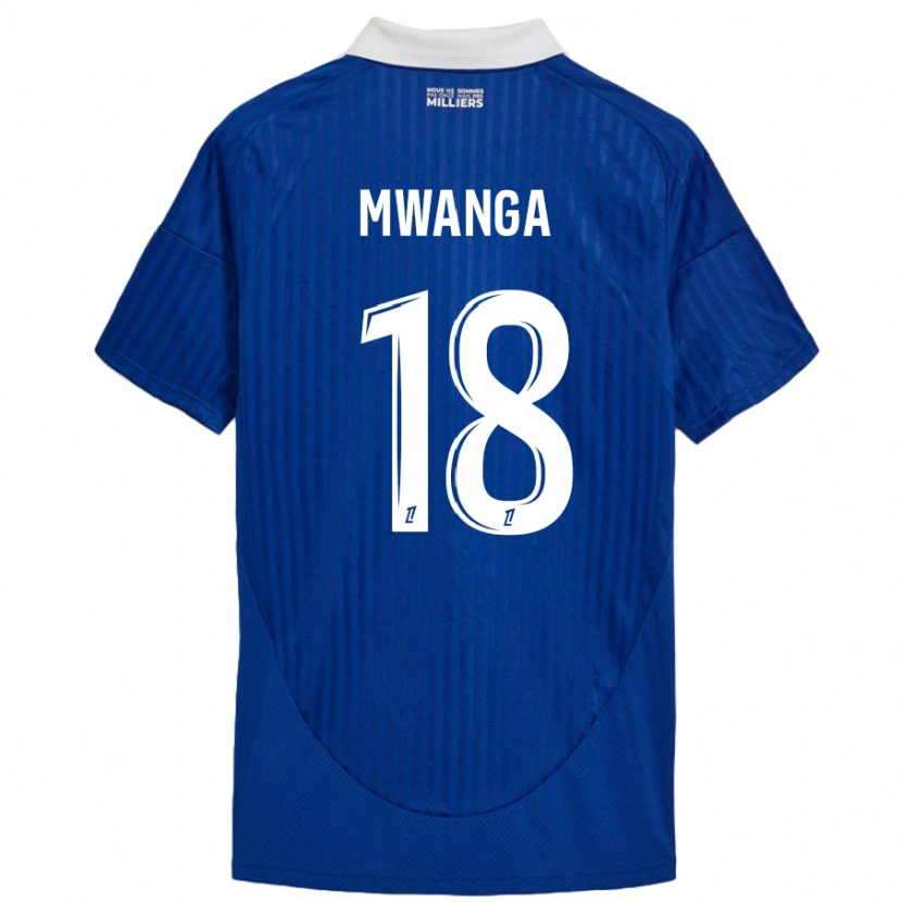 Danxen Mujer Camiseta Junior Mwanga #18 Azul Blanco 1ª Equipación 2024/25 La Camisa México