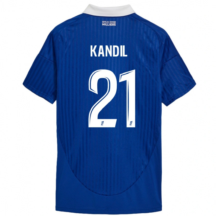 Danxen Mujer Camiseta Nordine Kandil #21 Azul Blanco 1ª Equipación 2024/25 La Camisa México